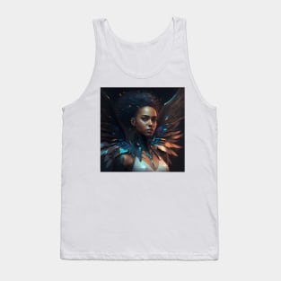 Woman with wings on her head Tank Top